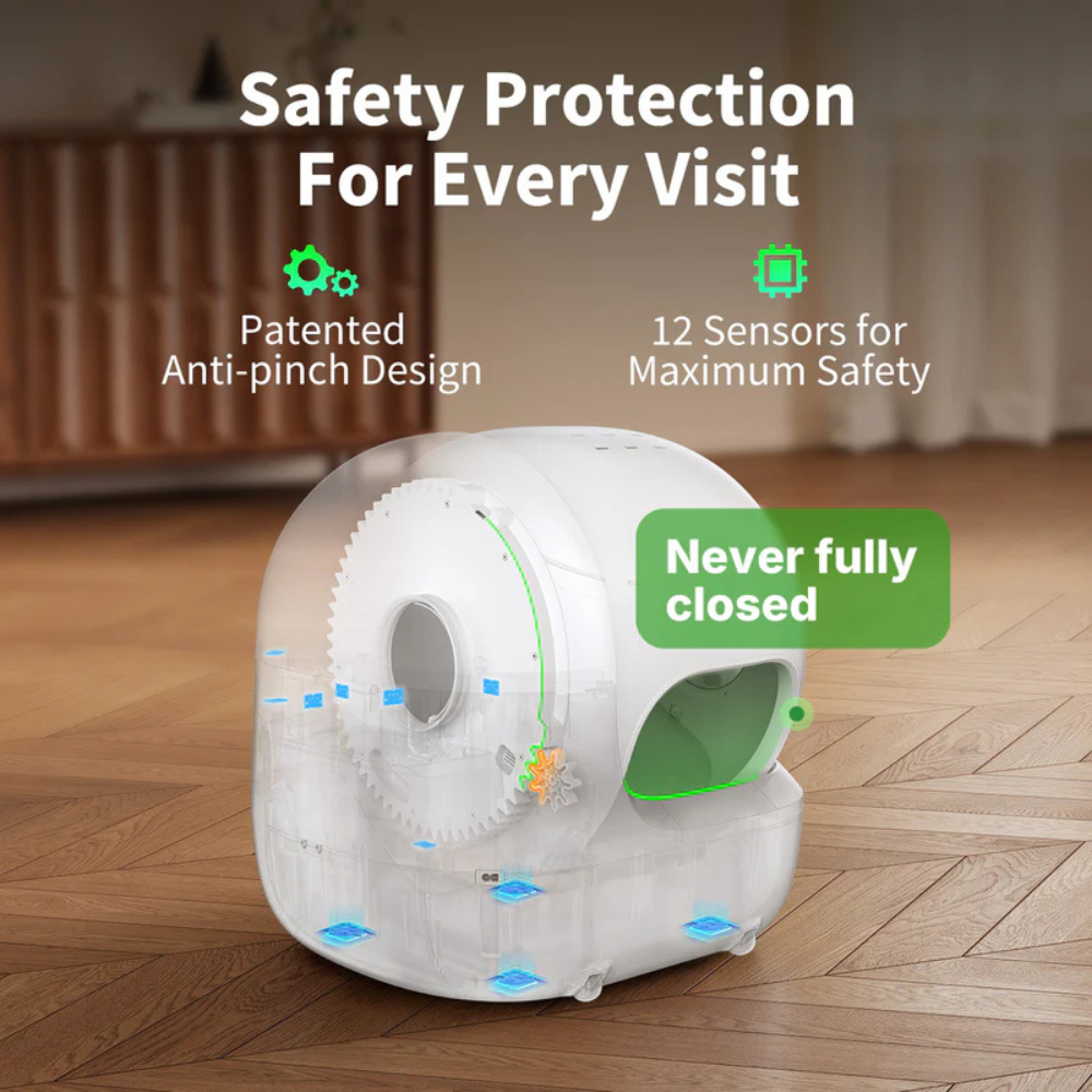 CleanSense™ AI Self-Cleaning Litter Box